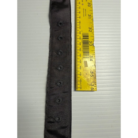 American Eagle Outfitters Black gray Ribbon Belt Rhinestone‎ Buckle Casual - Picture 5 of 6